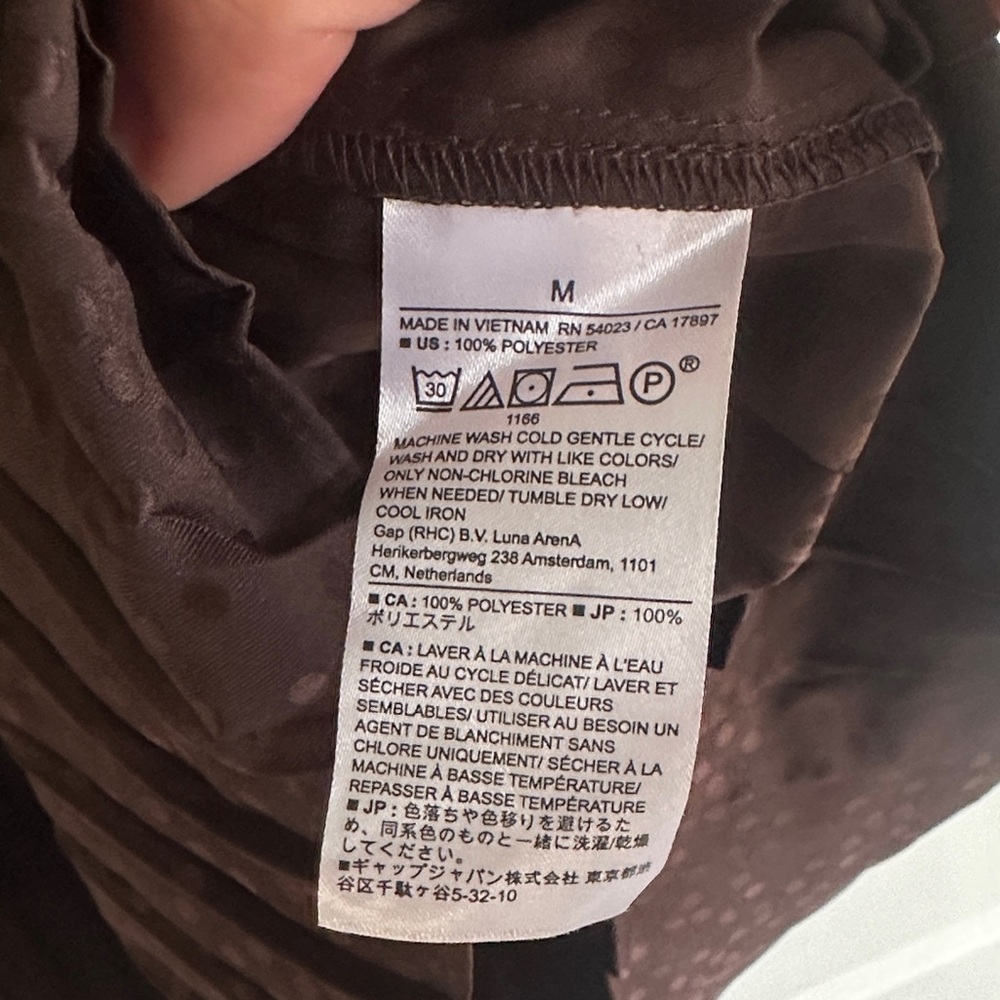 Banana Republic Dark Brown Sleeveless Blouse NWT - Picture 7 of 7